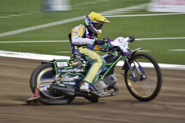 WROCLAW, POLAND - JULY 29, 2017: Speedway couple turnament race Poland - Australia during The World