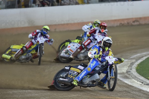 WROCLAW, POLAND - JULY 29, 2017: Speedway couple turnament race Denmark - Sweden during The World