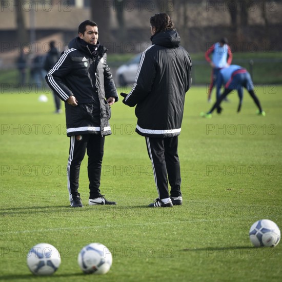 ROTTERDAM, NETHERLANDS - JANUARY 20, 2016: Coach of Feyenoord Rotterdam Giovanni van Bronckhorst