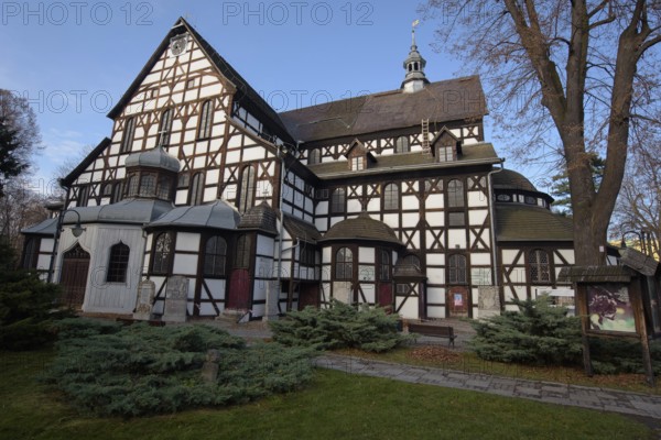 SWIDNICA, POLAND - NOVEMBER 13, 2016: Church of Peace, built by Treaty of Westphalia, ending Thirty
