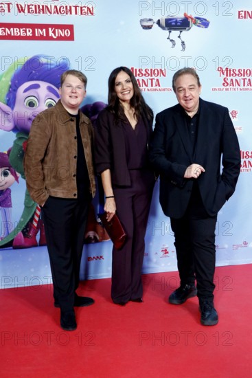Julius Weckauf, Bettina Zimmermann and Oliver Kalkofe at a special screening of MISSION SANTA - AN