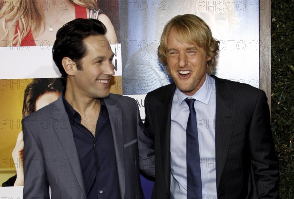 Paul Rudd and Owen Wilson at the Los Angeles premiere of 'How Do You Know' held at the Regency