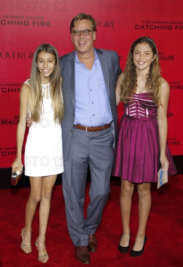 Aaron Sorkin at the Los Angeles premiere of 'The Hunger Games: Catching Fire' held at the Nokia