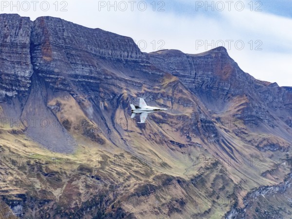 Axalp, Switzerland, airshow, demonstration, air force, army, military, Alps, mountains, F-18,