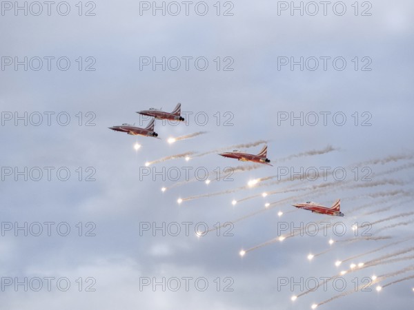 Axalp, Switzerland, airshow, demonstration, air force, army, military, Alps, mountains, F5,
