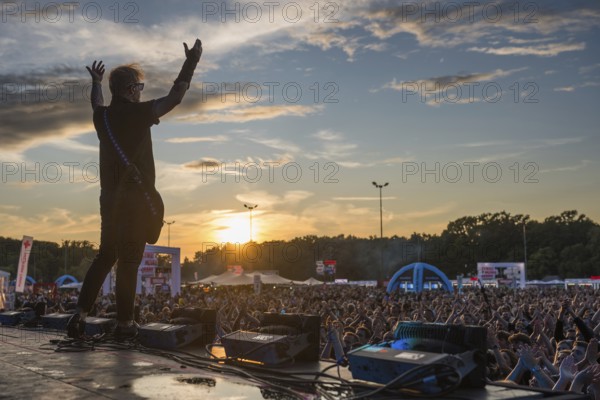 WROCLAW, POLAND - AUGUST 1, 2025: Music Festival Meskie Granie (Men's Playing). On the stage Tomasz