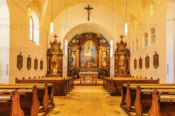 St. Michael's Church with the main altar, Michaeler Platz, near the Hofburg Imperial Palace,
