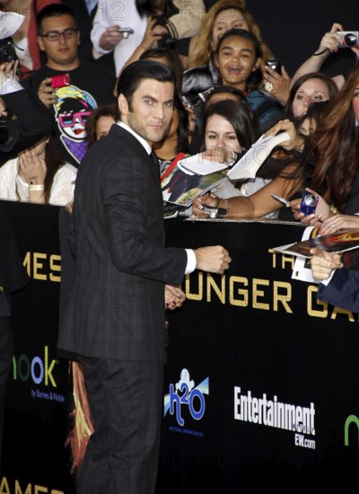 Wes Bentley at the Los Angeles premiere of 'The Hunger Games' held at the Nokia Theatre L.A. Live