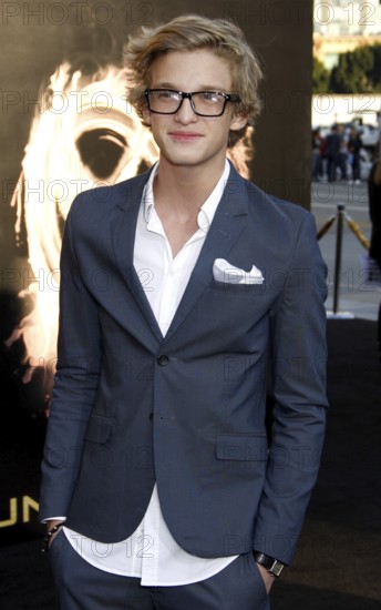Cody Simpson at the Los Angeles premiere of 'The Hunger Games' held at the Nokia Theatre L.A. Live