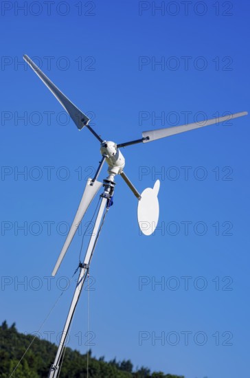 A wind generator, including a small wind turbine or small wind turbine (KWEA) with an unmarked wind