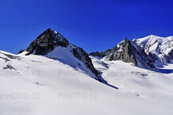 View of the mountains from the Télécabine Panorama Railway, La Tour Ronde, Mont Blanc,