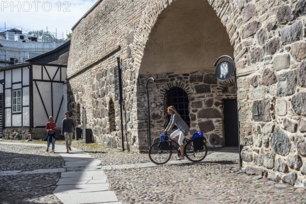 Västerport, the main gate in the old medieval defensive wall around the old city in Kalmar,