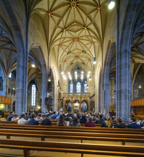 Monastery church, Bebenhausen Abbey, former Cistercian abbey, monastery complex, interior, OT
