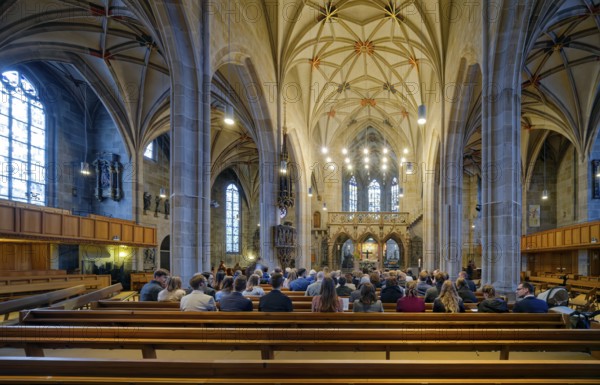 Monastery church, Bebenhausen Abbey, former Cistercian abbey, monastery complex, interior, OT