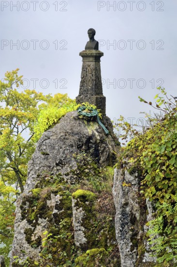 Wilhelm Hauff Memorial, memorial stone for Wilhelm Hauff, Romantic writer and fairy tale poet,