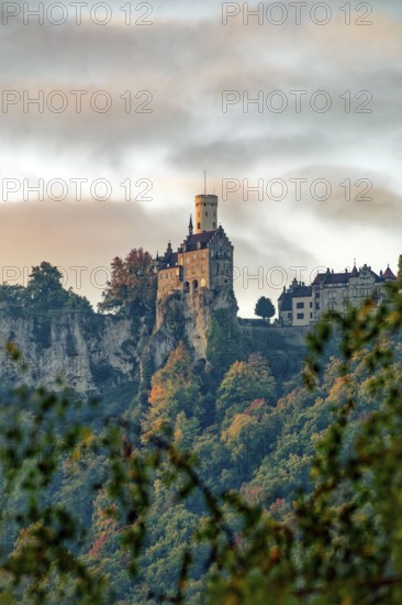 Lichtenstein Castle, also known as Württemberg's fairytale castle, built in the style of