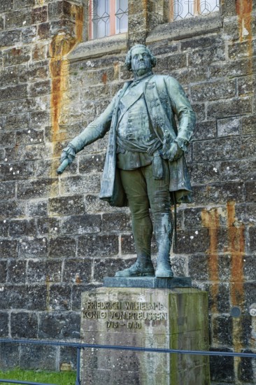 Bronze statue of Frederick William I King of Prussia, Hohenzollern Castle, ancestral home of the