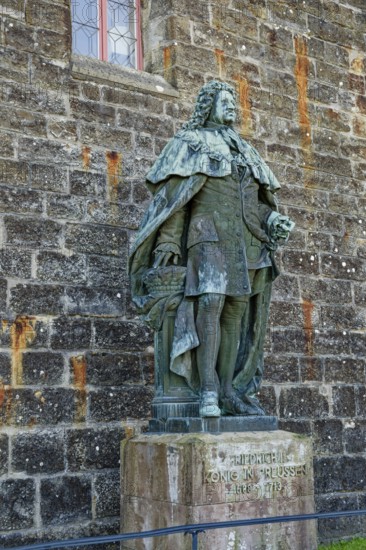 Bronze statue of Frederick I King of Prussia, Hohenzollern Castle, ancestral home of the House of
