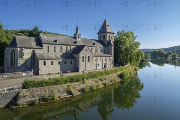 11th century Romanesque Abbey Church of St Peter, Église abbatiale Saint-Pierre d'Hastière,
