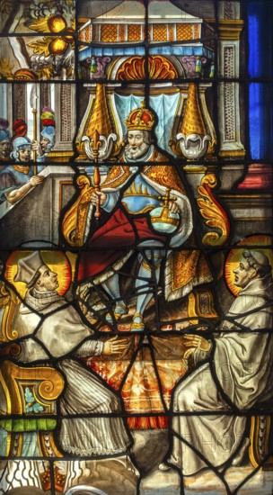 17th century stained glass window by Jean de Caumont at the Park Abbey, Abdij van Park,