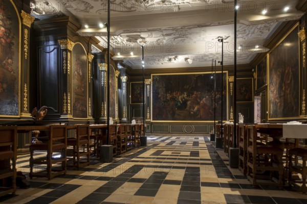 Refectory, fratery in the 12th century Park Abbey, Abdij van Park, Premonstratensian abbey at