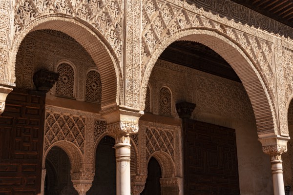 Villa, Generalife Gardens, Alhambra, Granada, Andalucia, Spain
