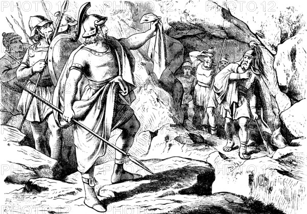 Father, see the tip of your skirt in my hand, Saul leaving the cave, First Book of Samuel, chapter