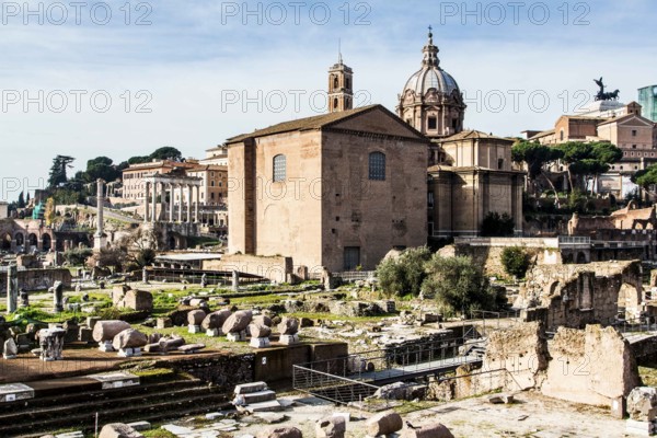 Forum of Augustus, built between 42 BC and 2 BC. Rome, Province of Rome, Italy. 23.12.2012