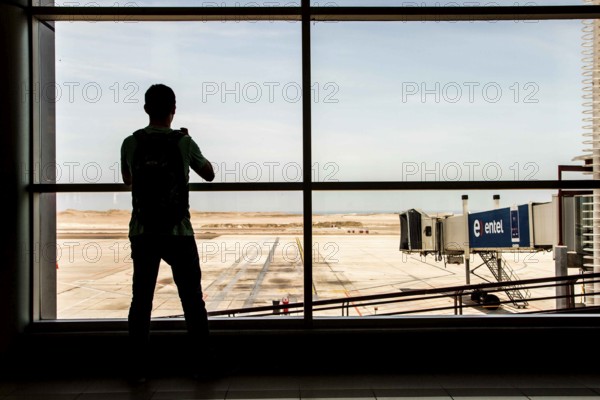 Diego Aracena International Airport (formerly known as Chucumata), in Iquique, inaugurated in 1973