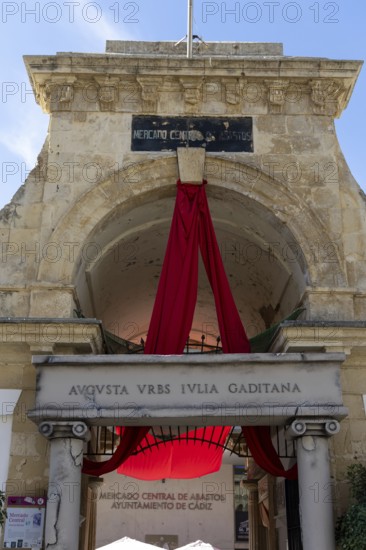 An old historic building in the old town. The fruit, meat and vegetable market in its former glory.