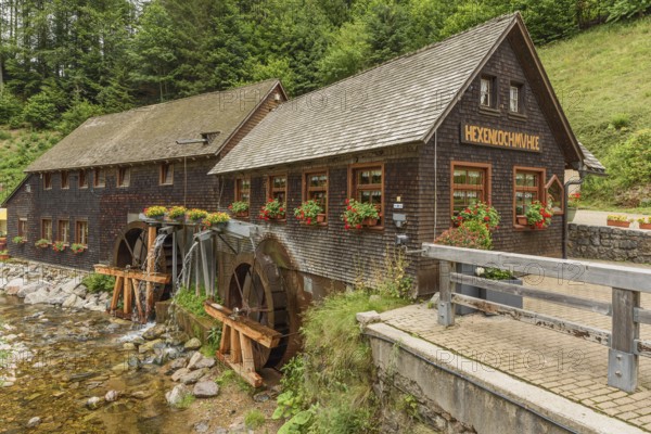 Hexenlochmühle, traditional water mill near Furtwangen in the Black Forest, Baden-Württemberg,