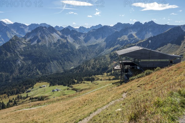 Fellhornbahn, Schlappoldsee station, in the back mountains of the Allgäu Alps, Oberstdorf,