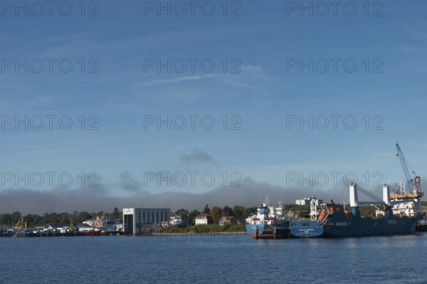 State capital Kiel, industry and shipyards in the Friedrichsort district, shipyard Gebr. Friedrich