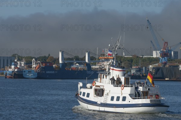 State capital Kiel, industry and shipyards in the Friedrichsort district, LINDENAU Werft GmbH,