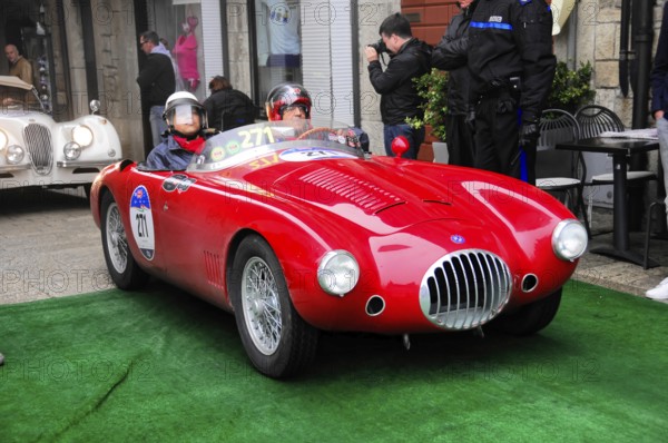 Mille Miglia 2016, time control, checkpoint, SAN MARINO, start no. 271 O.S.C.A. MT 4 1500 2 AD