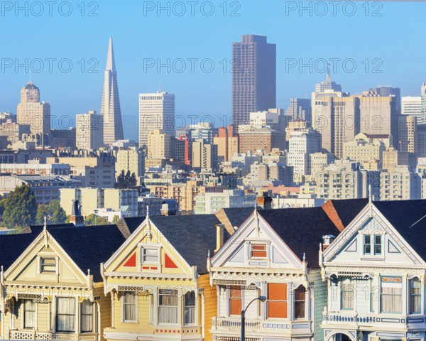 The Painted Ladies, Alamo Square, San Francisco, California, USA