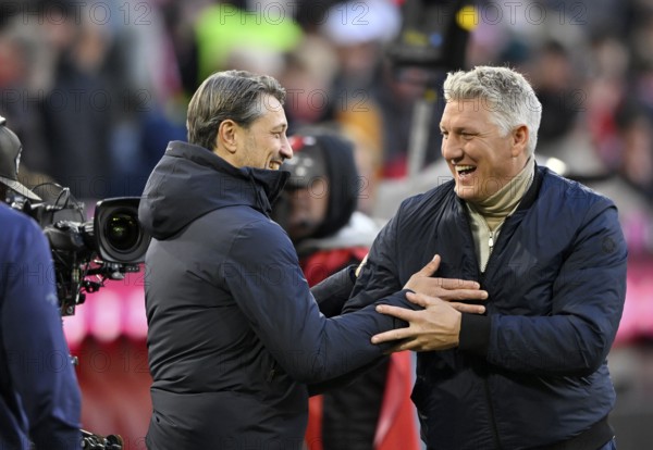 Coach Niko Kovac Borussia Dortmund BVB talking with TV expert Bastian Schweinsteiger, German