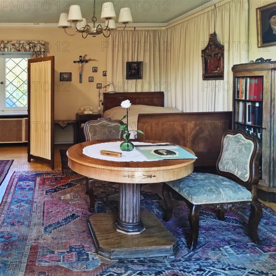 Konrad Adenauer's home, death room, Stiftung Bundeskanzler-Adenauer-Haus, Rhöndorf, Bad Honnef,