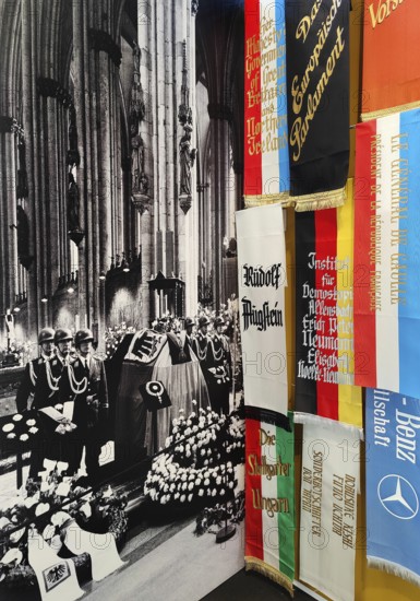 Expressions of condolence on Adenauer's death, exhibition, Stiftung Bundeskanzler-Adenauer-Haus,