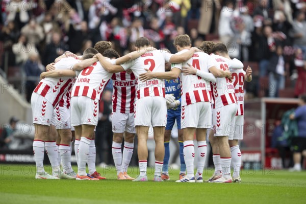 Huddle 1. FC Cologne, Cologne, Germany - OCTOBER 18: During the Bundesliga match between 1. FC