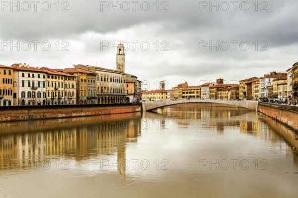 River Arno. Pisa, Province of Pisa, Italy. 17.12.2012