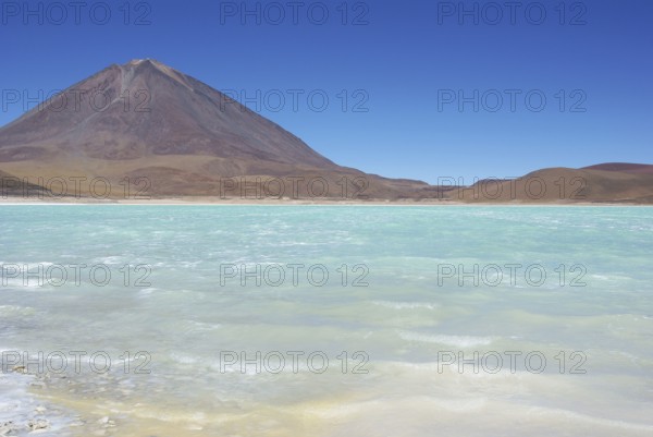 Laguna Verde - Reserva nacional de fauna andina Eduardo Abaroa - Deserto do Lipez - Departamento de