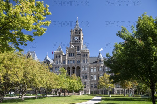 Salt Lake City, Utah - The Salt Lake City and County Building. It was built in the early 1890s and