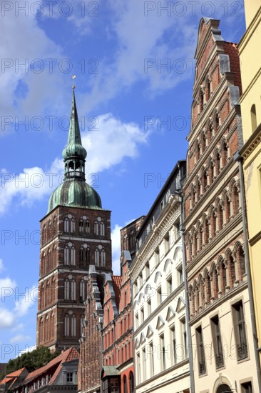 St. Nicholas Church, also St. Nicholas Church, in the urban area of Altstadt, Stralsund,