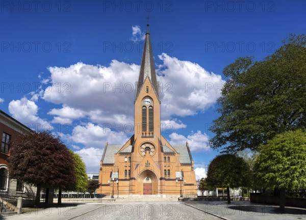 Norway, Haugesund, central cathedral Our Saviour's Church in historic city center