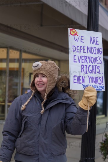 Milan, Michigan USA - 11 November 2025 - On Veterans Day, veterans held rallies across the country