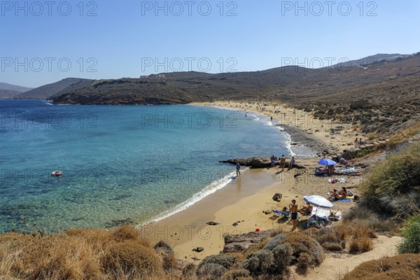 Agios Sostis, Mykonos, Cyclades, Greece - Agios Sostis Beach, small town with the famous Kikis