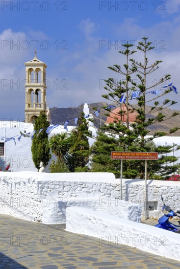 Ano Mera, Mykonos, Cyclades, Greece - The Panagia Tourliana monastery is the center of Ano Mera.