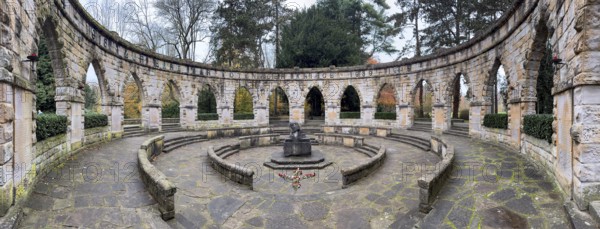 Memorial in memory of for in honor of the dead from the wars In the Wittringer Wald recreation