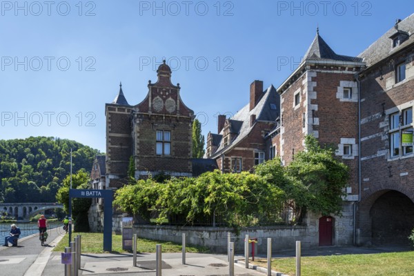 17th century Maison Batta, former refuge of Abbey of Val-Saint-Lambert de Seraing along the Meuse